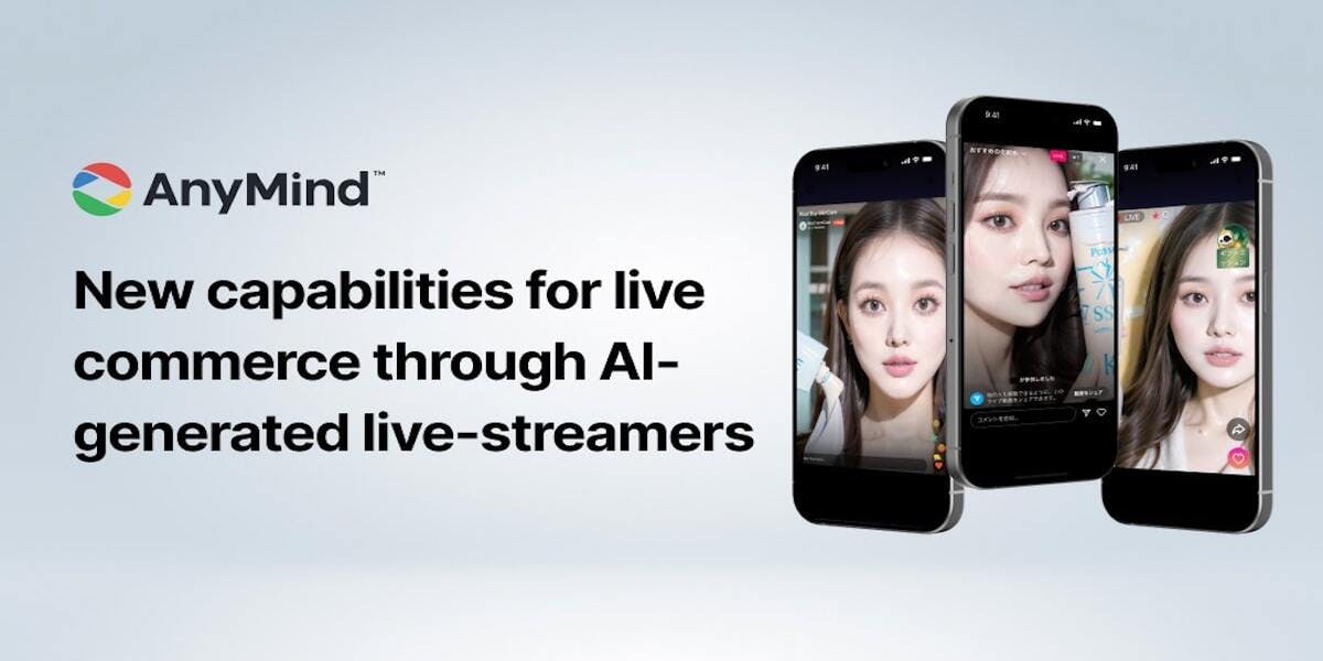 AnyMind Group dan DDI meluncurkan kemampuan tambahan untuk live commerce melalui live-streamer yang dihasilkan oleh AI
